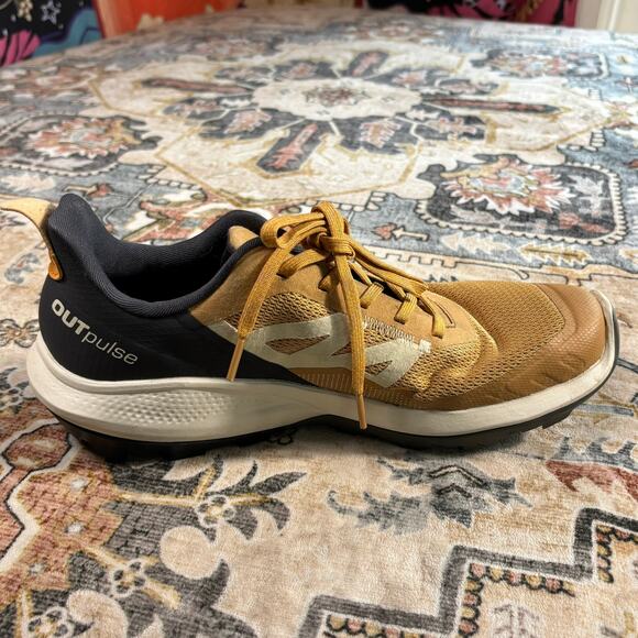 Salomon Outpulse Outdoor Hiking Shoes Women's US 9 Fenugreek Orange Sneaker - Picture 9 of 10